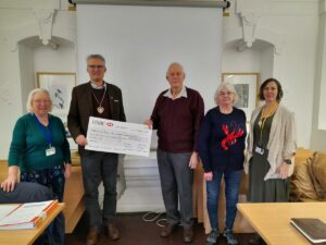 Pat Gething, Cllr Louis Stephen, Chris Thorp, Fran Stallard and Fliss Reading