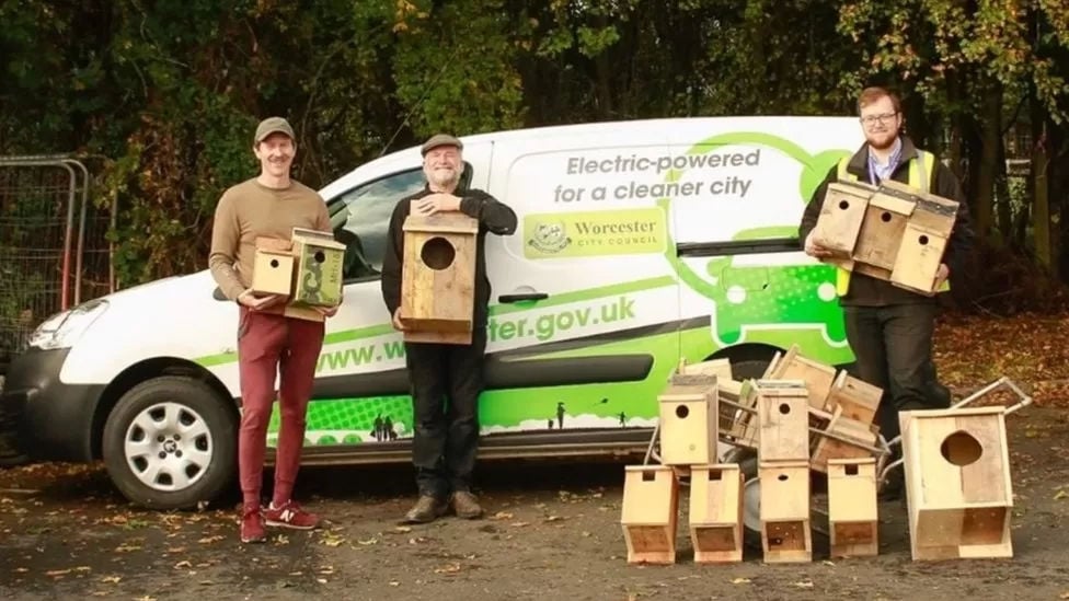 Grant funding has already enabled bird boxes to be installed in Worcester